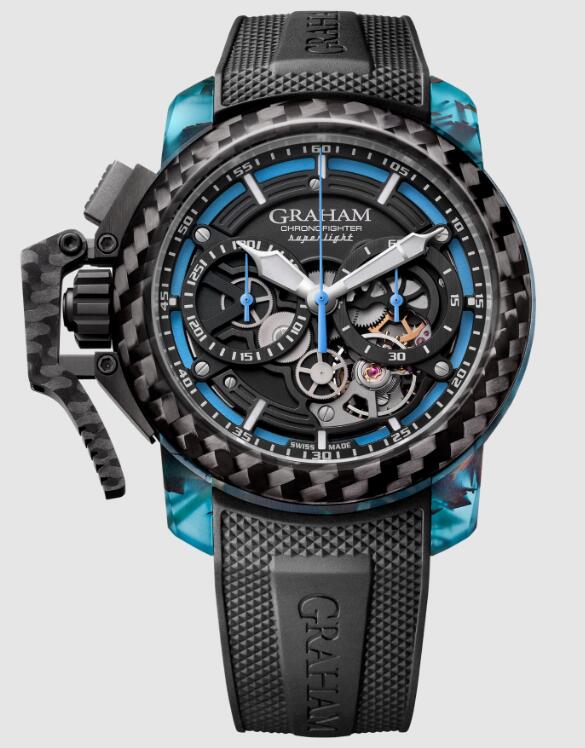 Graham Chronofighter Superlight Carbon Skeleton Blue 2CCCK.U01A Replica Watch